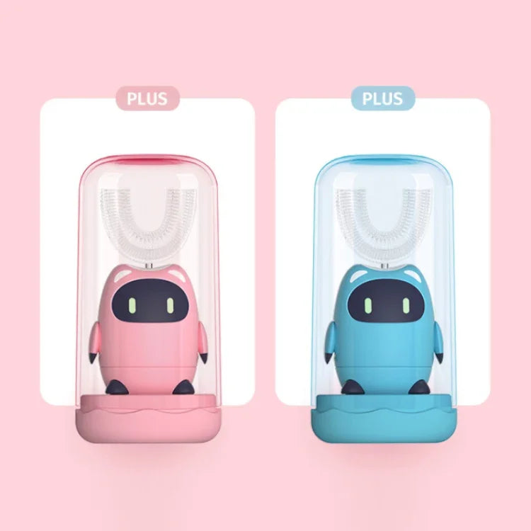 Escova de Dentes Elétrica Automática em U para Crianças Lanbeibei, Versão Plus 2-6 Anos (Azul), Versão Plus 6-12 Anos (Azul), Versão Doméstica 2-6 Anos (Azul), Versão Doméstica 6-12 Anos (Azul), Versão Plus 2-6 Anos (Rosa)