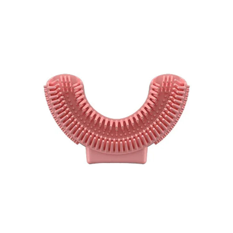 Cabeça de Escova Substituível em Silicone em U para Escova de Dentes Elétrica Oral 2-8 Anos, Rosa, Azul