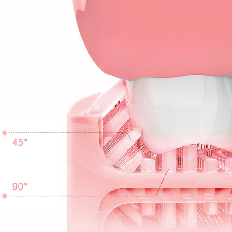 Escova de Dentes Elétrica Sónica Inteligente em U para Crianças, Azul, Rosa