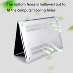 Capa Protetora Transparente de PC Cristal para Portátil, Para MacBook Air 13.3 polegadas A2179 & A2337 (2020)