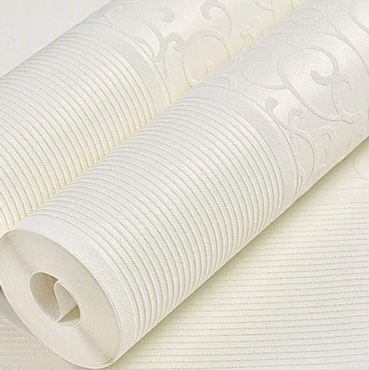 Papel de Parede Autocolante Não Tecido Minimalista Moderno para Quarto e Sala, 0,53 x 3 Metros