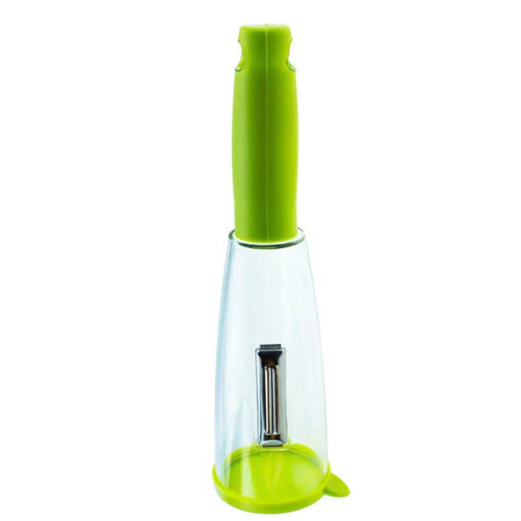 Faca Descascadora com Caixa de Armazenamento, Descascador Multifuncional para Frutas Doméstico, 4 PCS