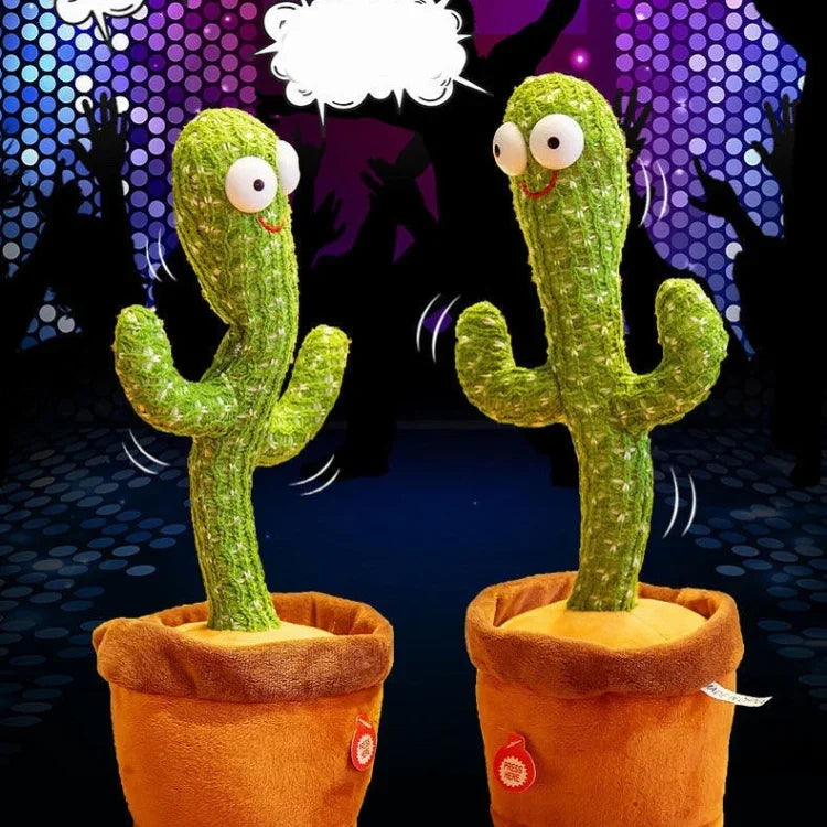Boneco Cacto Dançante Elétrico Cantor para Crianças, Sem Pilhas