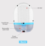GZ-1901 Mini Desumidificador Semicondutor Desumidificador Pequeno Doméstico Desumidificador para Quarto Absorvedor de Humidade, Ficha UE, Ficha UK