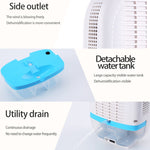 GZ-1901 Mini Desumidificador Semicondutor Desumidificador Pequeno Doméstico Desumidificador para Quarto Absorvedor de Humidade, Ficha UE, Ficha UK