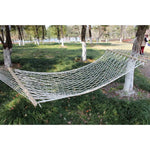 Rede de Malha para Exterior Fio de Algodão Vara de Madeira Maciça Rede Balanço para Interior, Tamanho: 200x80cm, 200x80cm Branco
