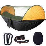 Rede Mosquiteira Automática Anti-Tombamento com Abertura Rápida para Rede de Dormir Dupla Anti-Mosquito para Camping ao Ar Livre, Tamanho: 290x140cm, 290x140cm Amarelo, 290x140cm Verde, 290x140cm Azul