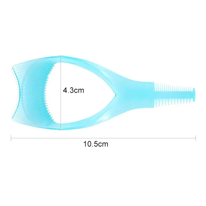 10 PCS Aplicador Prático de Máscara para Pestanas BearPaw, Pente para Pestanas Três em Um, Cartão para Pestanas, Suprimentos de Limpeza de Beleza 3D Cristal