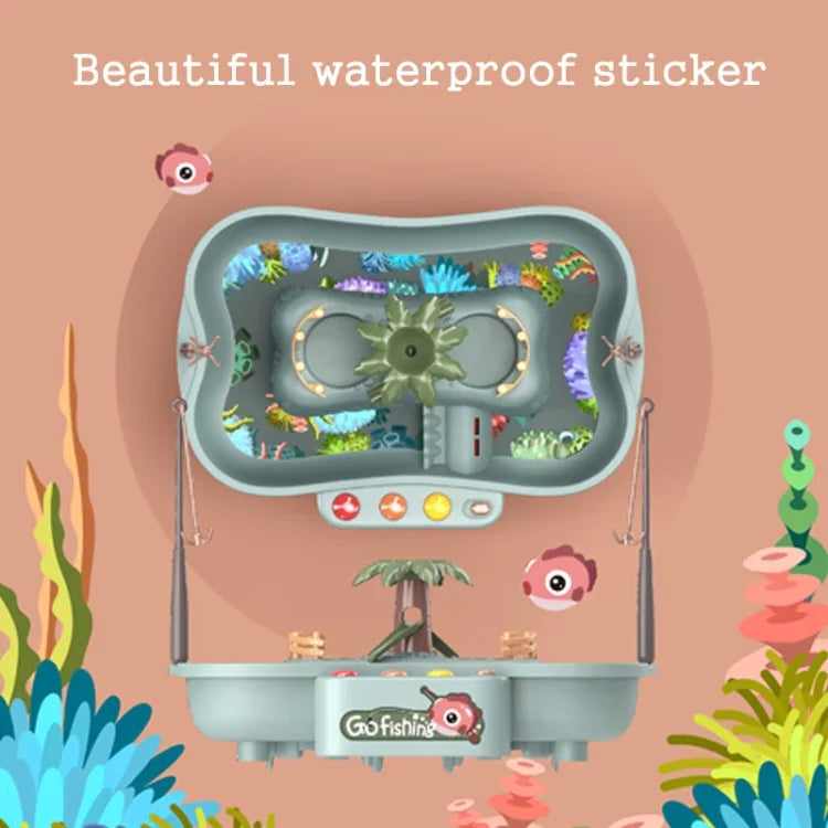 Brinquedo Educativo de Casa de Brincar para Crianças, Estação de Pesca Rotativa Elétrica para Ciclo, Jogo de Água de Verão, Verde 6 Patos, Rosa 6 Patos, Verde 3 Peixes 3 Patos, Rosa 3 Peixes 3 Patos