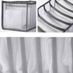 3 in 1 Underwear Drawer Storage Box Household Socks Folding Storage Box, Beige, Gray