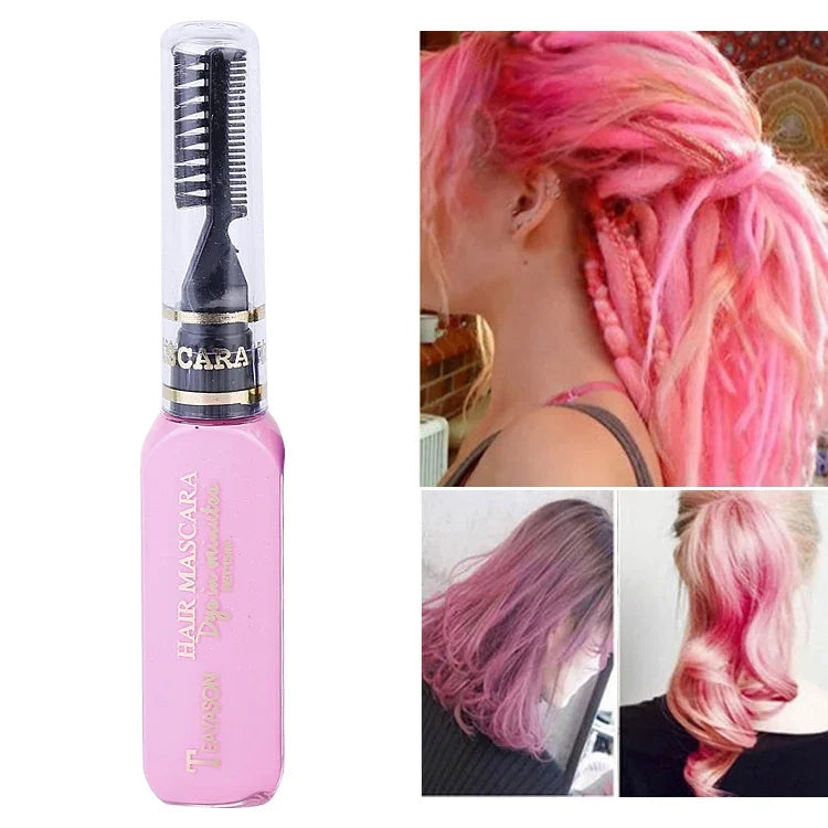 Cor Temporária de Cabelo de Uso Único Tinta de Cabelo Não Tóxica DIY Máscara de Cor de Cabelo Creme de Tinta