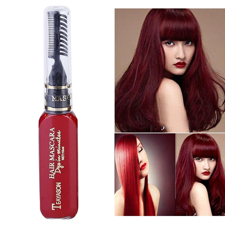 Cor Temporária de Cabelo de Uso Único Tinta de Cabelo Não Tóxica DIY Máscara de Cor de Cabelo Creme de Tinta