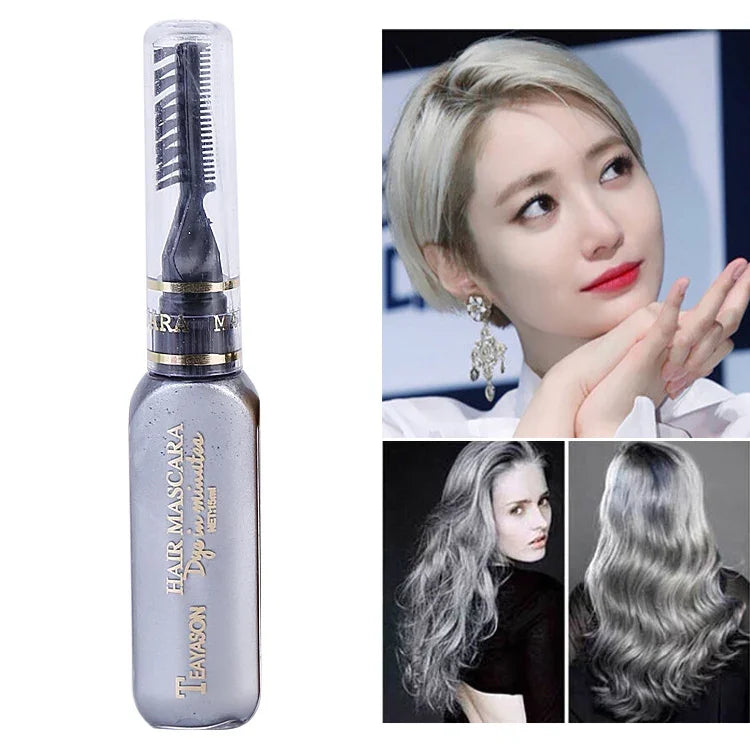 Cor Temporária de Cabelo de Uso Único Tinta de Cabelo Não Tóxica DIY Máscara de Cor de Cabelo Creme de Tinta
