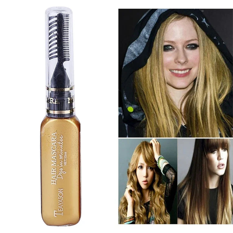 Cor Temporária de Cabelo de Uso Único Tinta de Cabelo Não Tóxica DIY Máscara de Cor de Cabelo Creme de Tinta