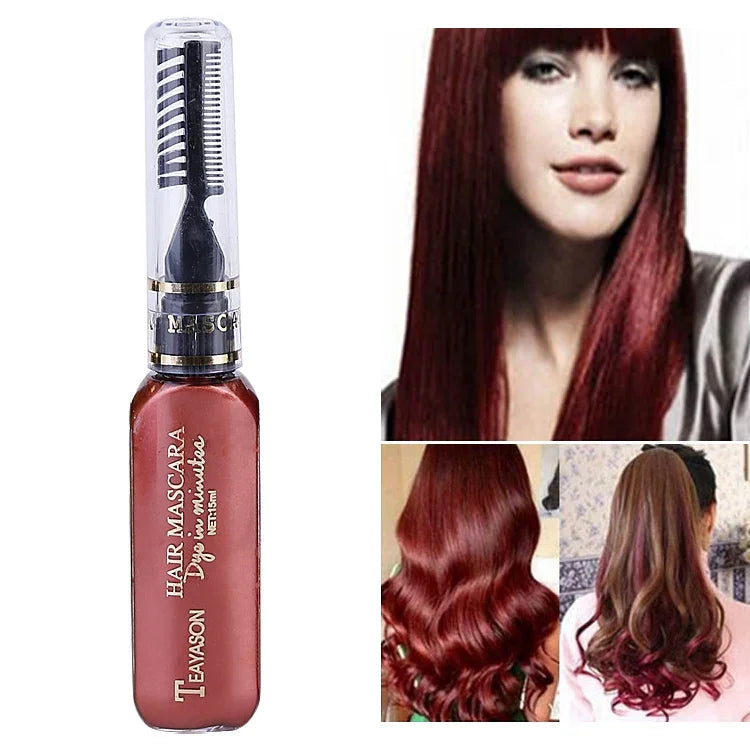 Cor Temporária de Cabelo de Uso Único Tinta de Cabelo Não Tóxica DIY Máscara de Cor de Cabelo Creme de Tinta