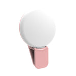 2 Peças Luz de Preenchimento para Telemóvel, Luz LED para Selfie, Branco, Rosa, Azul, Preto