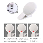2 Peças Luz de Preenchimento para Telemóvel, Luz LED para Selfie, Branco, Rosa, Azul, Preto