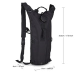 Saco de Água Militar Tático para Mochila de Hidratação, Bolsa de Água Camelbak de Nylon para Ciclismo, 3L