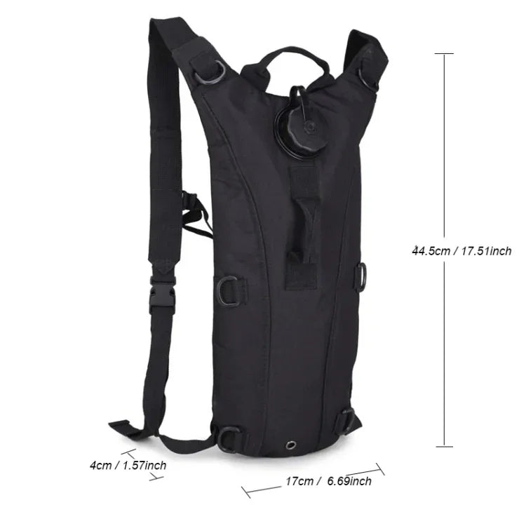 Saco de Água Militar Tático para Mochila de Hidratação, Bolsa de Água Camelbak de Nylon para Ciclismo, 3L