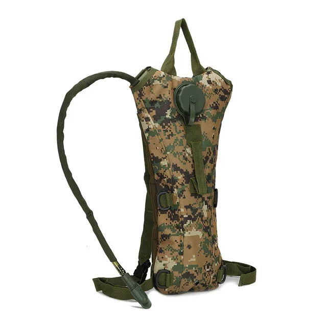 Saco de Água Militar Tático para Mochila de Hidratação, Bolsa de Água Camelbak de Nylon para Ciclismo, 3L