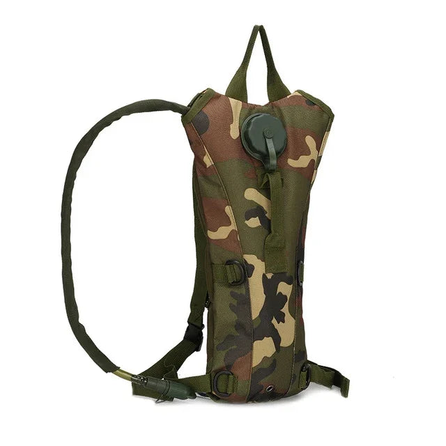 Saco de Água Militar Tático para Mochila de Hidratação, Bolsa de Água Camelbak de Nylon para Ciclismo, 3L