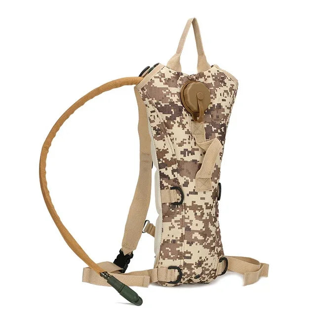 Saco de Água Militar Tático para Mochila de Hidratação, Bolsa de Água Camelbak de Nylon para Ciclismo, 3L