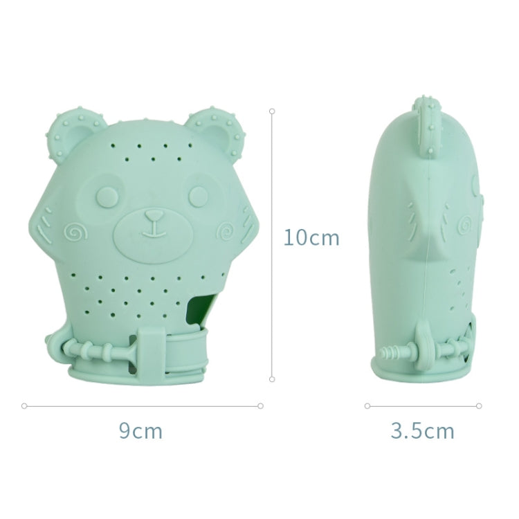 2 peças de luvas para molares de bebé, mordedor de silicone calmante para crianças, brinquedo materno e infantil, 2 peças laranja, 2 peças rosa, 2 peças amarelo, 2 peças roxo, 2 peças verde, 2 peças azul