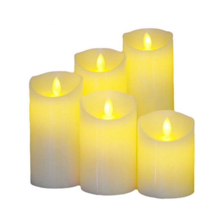 3 VELAS eletrónicas LED para decoração de aniversário, casamento e casa, suporte para velas, alimentadas a pilhas, tamanhos: 7,5 x 10 cm, 7,5 x 12,5 cm, 7,5 x 15 cm, 7,5 x 17,5 cm, 7,5 x 20 cm