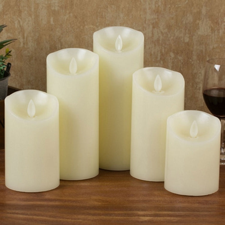 3 VELAS eletrónicas LED para decoração de aniversário, casamento e casa, suporte para velas, alimentadas a pilhas, tamanhos: 7,5 x 10 cm, 7,5 x 12,5 cm, 7,5 x 15 cm, 7,5 x 17,5 cm, 7,5 x 20 cm
