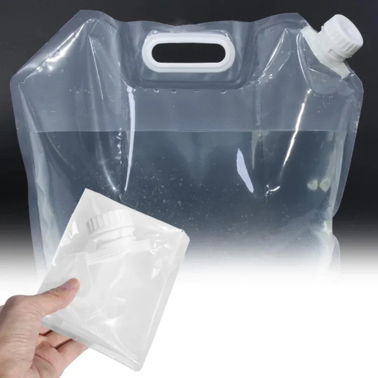 Saco de Água Dobrável para Armazenamento de Água em Desporto ao Ar Livre, Balde de Água para Campismo, Caminhada, Piquenique, Transportador de Água, 5L, 10L, 15L