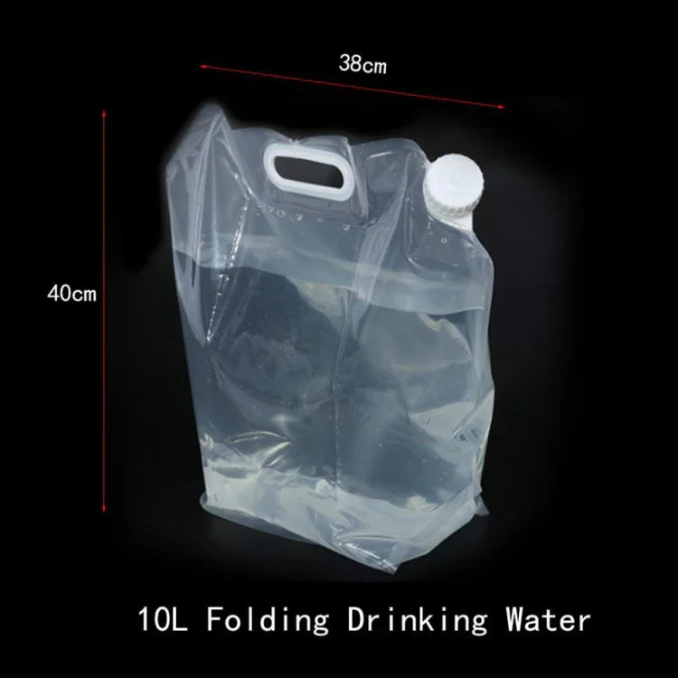 Saco de Água Dobrável para Armazenamento de Água em Desporto ao Ar Livre, Balde de Água para Campismo, Caminhada, Piquenique, Transportador de Água, 5L, 10L, 15L