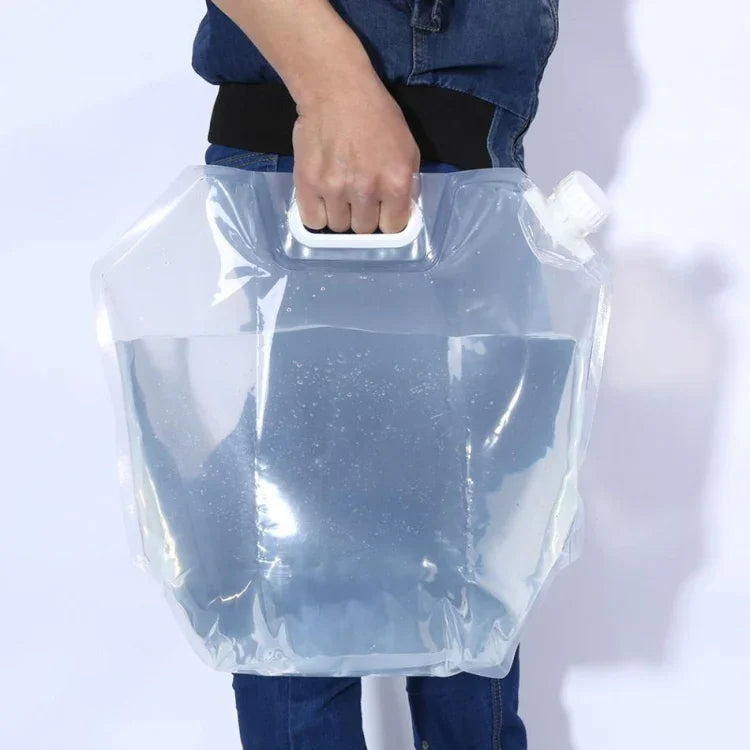 Saco de Água Dobrável para Armazenamento de Água em Desporto ao Ar Livre, Balde de Água para Campismo, Caminhada, Piquenique, Transportador de Água, 5L, 10L, 15L