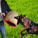 Manga de Treino para Mordida de Cão em Juta Vermelha Twill Manga Aberta Protetor de Manga Produtos para Animais, Juta Vermelha Twill