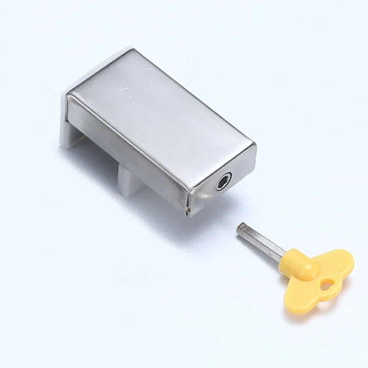 2 PCS Fecho de Janela e Porta em Alumínio, Fecho de Segurança para Crianças, Trava Anti-Roubo, Chave Hexagonal, Chave de Fenda