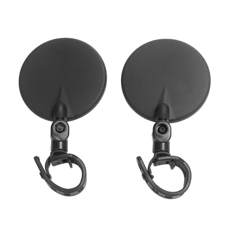 2 Peças Espelho Retrovisor Traseiro para Scooter Xiaomi, Espelho para Bicicleta Redondo, Oval