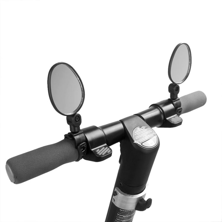 2 Peças Espelho Retrovisor Traseiro para Scooter Xiaomi, Espelho para Bicicleta Redondo, Oval
