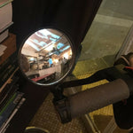 2 Peças Espelho Retrovisor Traseiro para Scooter Xiaomi, Espelho para Bicicleta Redondo, Oval