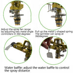 Rotating Lawn Sprinklers Zinc Alloy Gardens Agricultural Rocker Sprinklers, Rotating Lawn Sprinklers