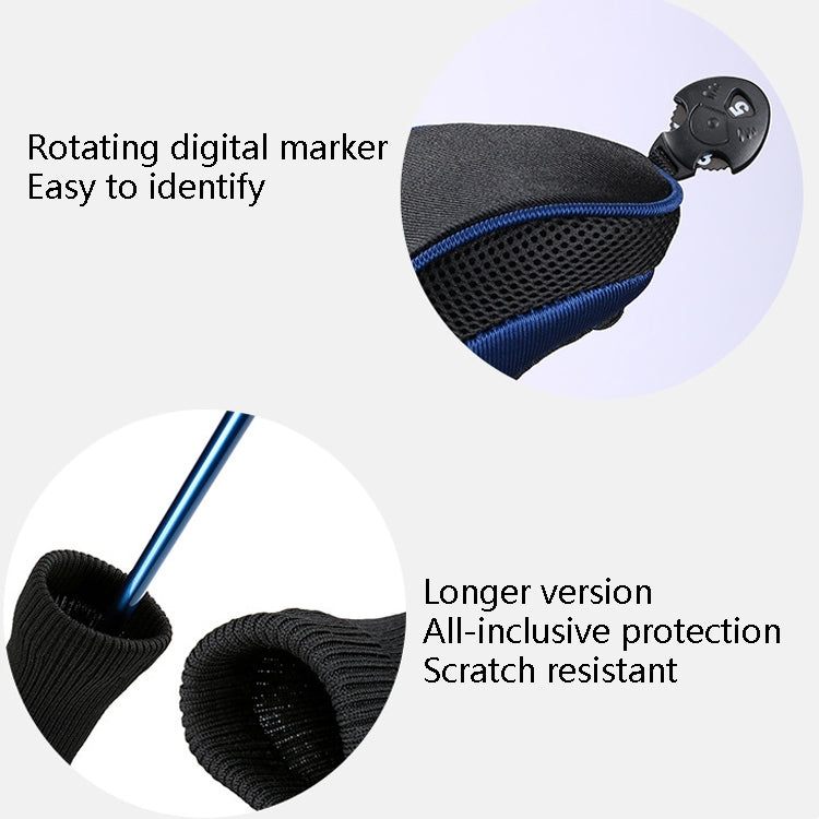 Capa Protetora 3 em 1 para Tacos de Golfe Nº1 / Nº3 / Nº5, HD-014 3 em 1 Azul, HD-014 3 em 1 Preto, HD-014 3 em 1 Vermelho