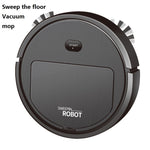 Robô de Limpeza Automático Inteligente para Casa com Carregamento, Especificação:, 3 em 1 (Preto), 3 em 1 (Branco), Preto, Branco