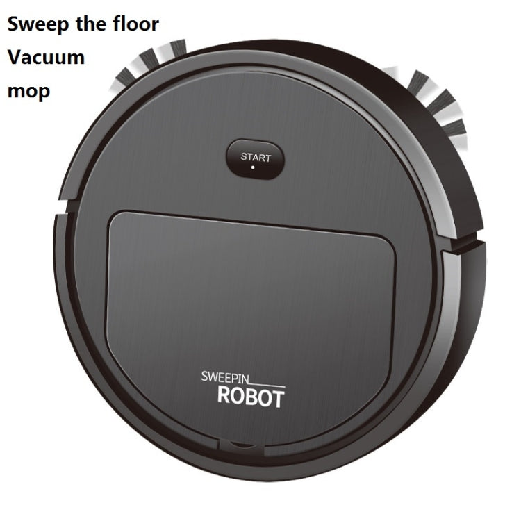 Robô de Limpeza Automático Inteligente para Casa com Carregamento, Especificação:, 3 em 1 (Preto), 3 em 1 (Branco), Preto, Branco