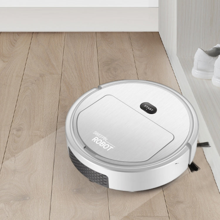 Robô de Limpeza Automático Inteligente para Casa com Carregamento, Especificação:, 3 em 1 (Preto), 3 em 1 (Branco), Preto, Branco
