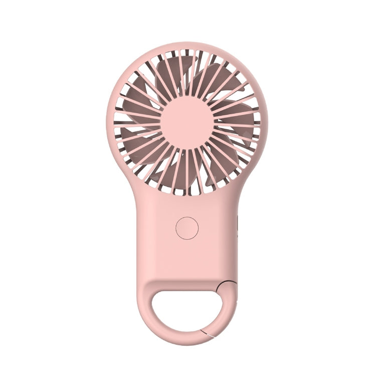 Ventoinha Portátil Pequena de Bolso, Recarregável, USB para Exterior com Luz de 7 Cores, Rosa, Verde Militar, Laranja