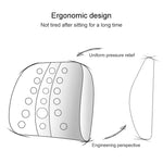 Lumbar Cushion Office Maternity Seat Cushion Car Lumbar Memory Foam Lumbar Pillow,Style:, Standard (Blue), Standard (Gray), Standard (Black), Standard (Pink), 3D (Blue), 3D (Gray), 3D Upgrade Core (Blue), 3D Upgrade Core (Gray)