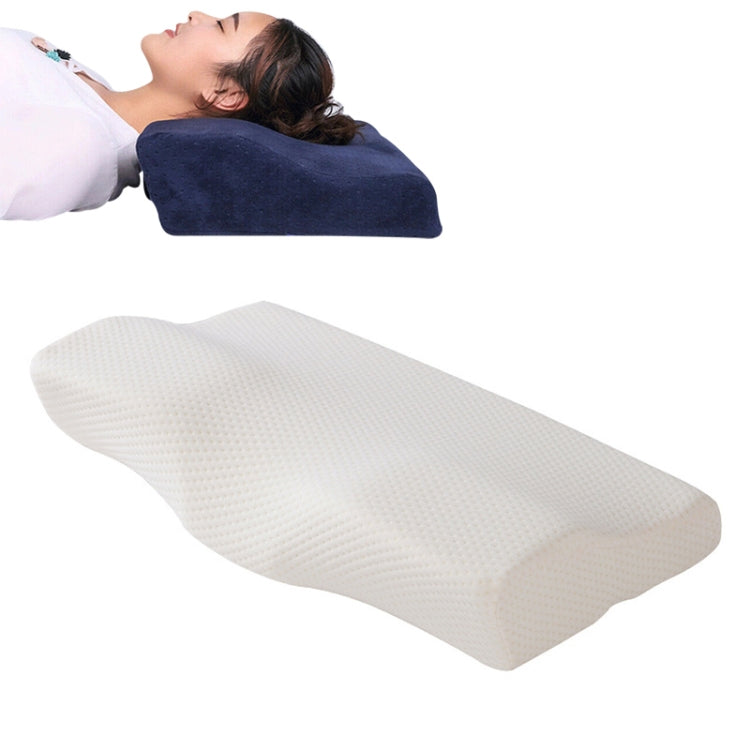 Almofada de Espuma de Memória em Forma de Borboleta Almofada para Pescoço de Recuperação Lenta Almofada Cervical de Cuidados de Saúde, 50x30x10x6cm, 62x34x12x6cm