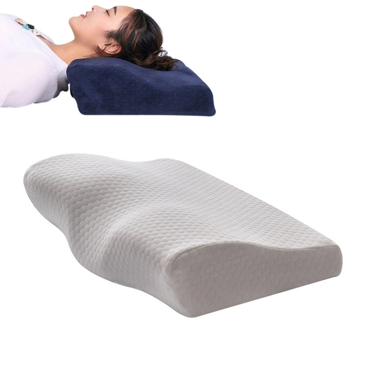 Almofada de Espuma de Memória em Forma de Borboleta Almofada para Pescoço de Recuperação Lenta Almofada Cervical de Cuidados de Saúde, 50x30x10x6cm, 62x34x12x6cm