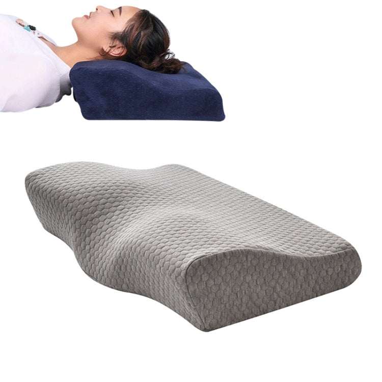Almofada de Espuma de Memória em Forma de Borboleta Almofada para Pescoço de Recuperação Lenta Almofada Cervical de Cuidados de Saúde, 50x30x10x6cm, 62x34x12x6cm