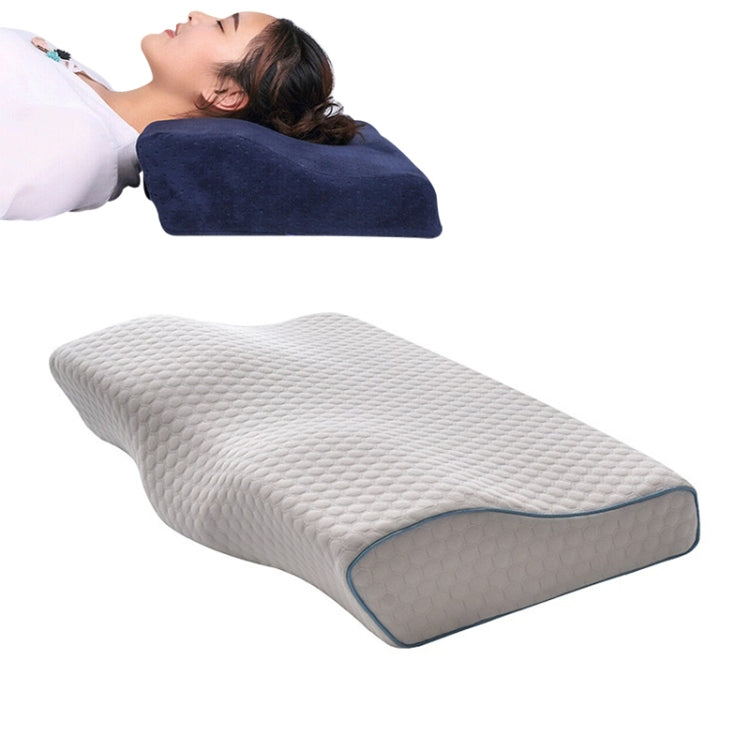 Almofada de Espuma de Memória em Forma de Borboleta Almofada para Pescoço de Recuperação Lenta Almofada Cervical de Cuidados de Saúde, 50x30x10x6cm, 62x34x12x6cm