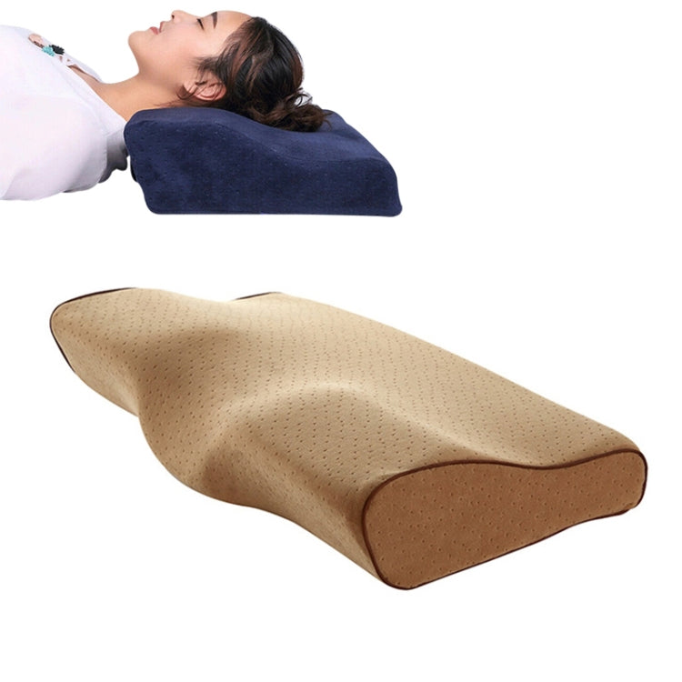 Almofada de Espuma de Memória em Forma de Borboleta Almofada para Pescoço de Recuperação Lenta Almofada Cervical de Cuidados de Saúde, 50x30x10x6cm, 62x34x12x6cm