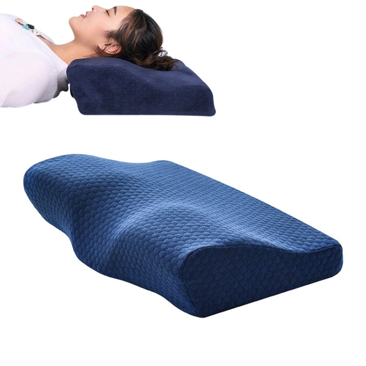 Almofada de Espuma de Memória em Forma de Borboleta Almofada para Pescoço de Recuperação Lenta Almofada Cervical de Cuidados de Saúde, 50x30x10x6cm, 62x34x12x6cm